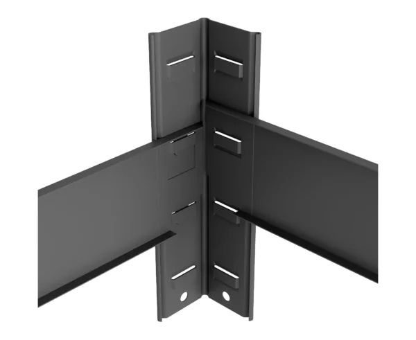 MetkasBudgetLM41_10_yhr5-h7_jpg Стелаж 1800х900х400 мм, 175 кг/полицю, 5 полиць, антрацит, RAL 9005, металевий