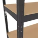 MetkasBudgetLM51_08_cbz0-9z_jpg Стелаж 1800х600х300 мм, 175 кг/полицю, 5 полиць, антрацит, RAL 9005, металевий
