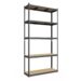 MetkasBudgetLM52_4r85-ud Стелаж 1800х1100х600 мм, 175 кг/полицю, 5 полиць, антрацит, RAL 9005, металевий