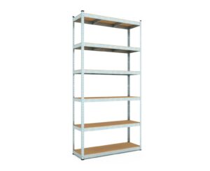 MetkasBudgetZM62_1viu-jg Стелаж 2400х1200х500 мм, 125 кг/полицю, 5 полиць, оцинкований, металевий