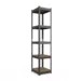 budget1800x400x400_5_MDF_shelves_painted_RAL9005_rgb_jpg Стелаж 1800х400х400 мм, 175 кг/полицю, 5 полиць, антрацит, RAL 9005, металевий