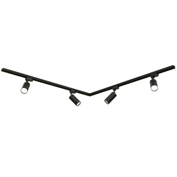 komplekt-trekovoho-osvitlennia-liustra-oledim-set-10l-11x4-chornyi-20088562518130 Комплект трекового освітлення (люстра) 1 м + 1 м чорний GU10