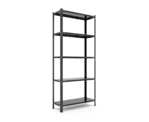 rek4_5_shelves_RAL9005_copy_1 Стелаж 1700х750х300 мм, чорний , 35 кг/полицю, 5 полиці, фарбований, металевий