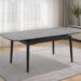 Стіл DUBLIN CERAMIC 120(180)*80 світло-сірий/чорний каркас