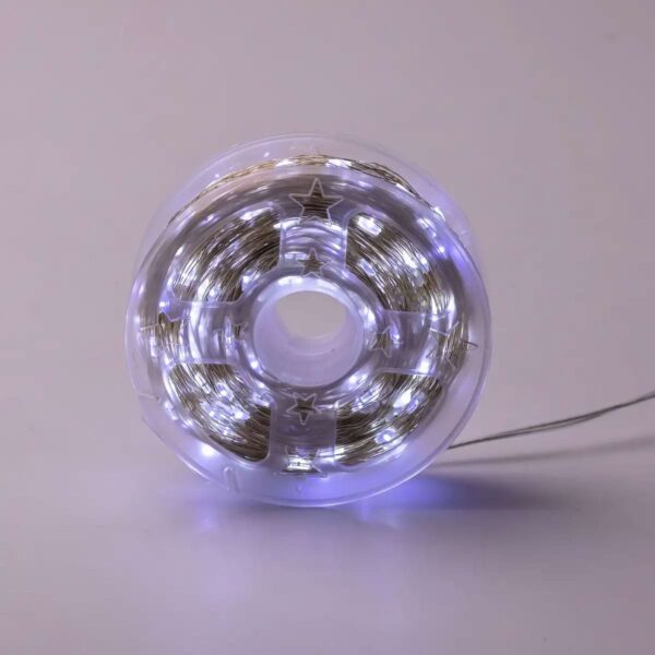 1000l100mww-128129.jpg Гірлянда роса на пульті 100 метрів на 1000 led світлодіодів крапля на білому дроті біла 1000L100MWW