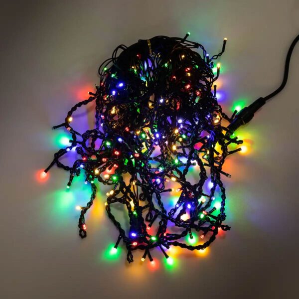 12mbml-228129.jpg Вулична гірлянда бахрома 12 м 200 led чорний провід Мультиколір 12MBML