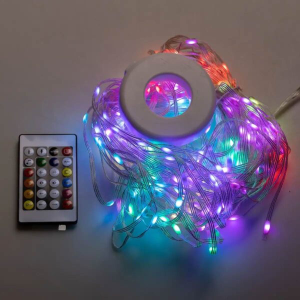 1733042w-228129.jpg Розумна гірлянда Smart 200 LED довжина 2 м з керуванням зі смартфона прозора, мультиколор 1733042W