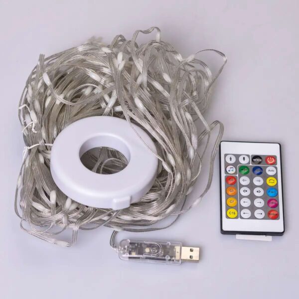 1733042w-328129-1.jpg Розумна гірлянда Smart 200 LED довжина 2 м з керуванням зі смартфона прозора, мультиколор 1733042W