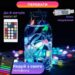 1733044w-2.jpg Розумна гірлянда Smart 250 LED довжина 2,5 м з керуванням смартфона прозора, мультиколор 1733044W