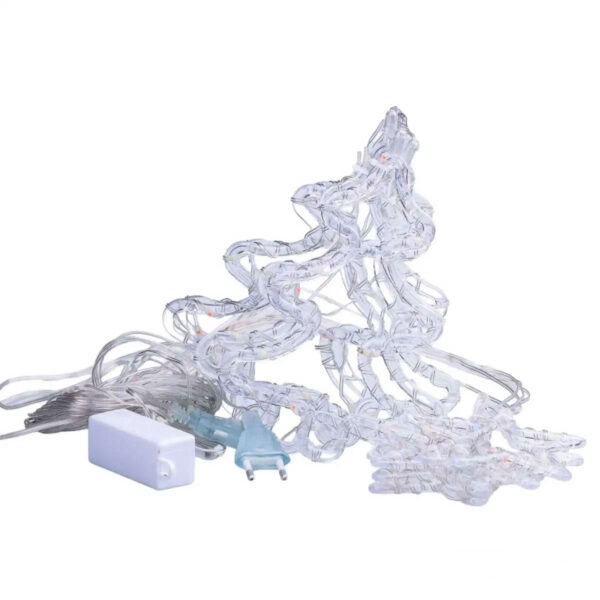 1733069ml-1.jpg Гірлянда штора світлодіодна GarlandoPro зірка та ялинка 120LED 3х0,9 м 8 режимів Білий 1733071W