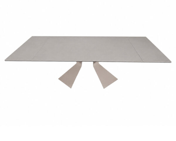 Стіл LAURA CERAMIC 160(240)*90 бежевий мат/бежевий