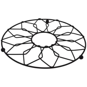 20578-600x600-1.jpeg Підставка під гаряче "Arino" Rombo Black, чорна, 205×205×14 мм