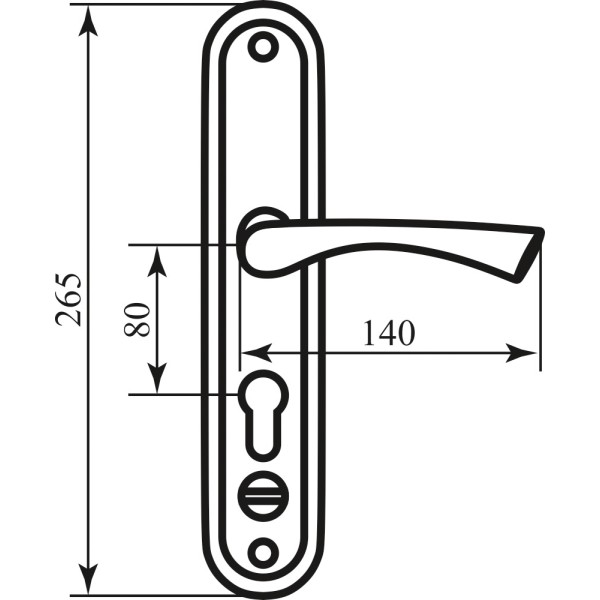 23263-600x600-1.jpeg Pучки на планці Bruno BR-80 полірована латунь ліва