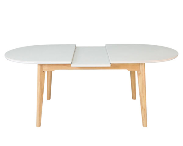 Стіл ALBERTO CERAMIC 160(200)*90 бежевий мат/дерево