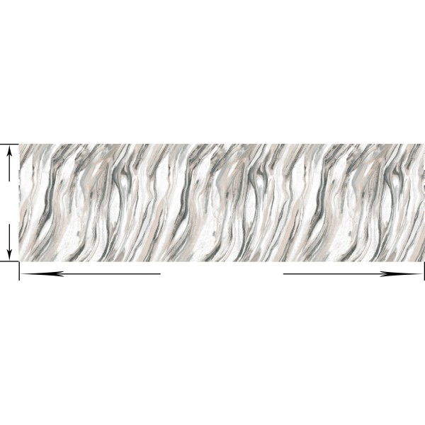 Шторка для ванної або душу "Trento" Marble, 180×200 см, чорно-біла
