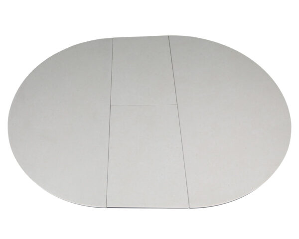 Стіл GENEWA CERAMIC 105(140)*105 стіл бежевий/чорний