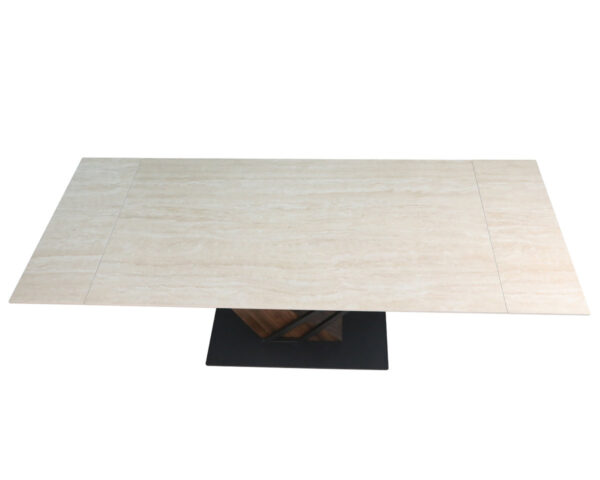 297dddd9bb-6_resize_1200x1200.jpg Стіл FERNANDO CERAMIC 160(220)*90 травертин мат/темний горіх