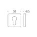 Накладка Colombo BT 13 кл мат хром Esprit, Fedra