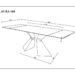 Стіл LAURA CERAMIC 160(240)*90 бежевий мат/бежевий