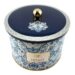 Ємність для зберігання Azulejo, білий і синій, 17,5*13 см, кругла