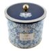 Ємність для зберігання Azulejo, білий і синій, 17,5*15,5 см, кругла