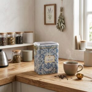 34438-600x600-1.jpeg Ємність для зберігання Azulejo, білий і синій, 7,5*10*15 см, прямокутна