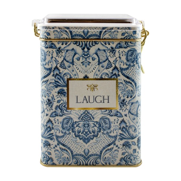 Ємність для зберігання Azulejo, білий і синій, 7,5*10*15 см, прямокутна
