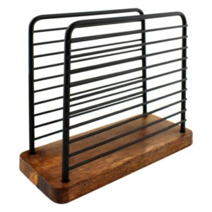 36939-600x600-1.jpeg Підставка для серветок Arino Bamboo, чорний, прямокутна,14*6*12,5 см, сталь/бамбук