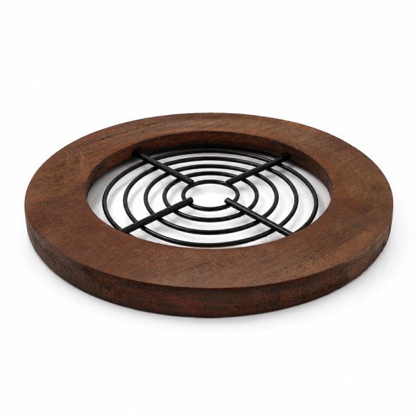 36945-600x600-1.jpeg Підставка під гаряче Arino Bamboo, чорний, кругла,18*18*1,2 см, сталь/бамбук