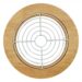 Підставка під гаряче Arino Bamboo, білий, кругла, 18*18*1,20 см, сталь/бамбук