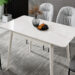 Стіл TALLINN CERAMIC 90(120)*70 білий глянець/кашемір