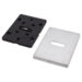 Декоративна накладка Protect під сувальдний ключ розтискна 60X80mm WSC хром матовий брошований