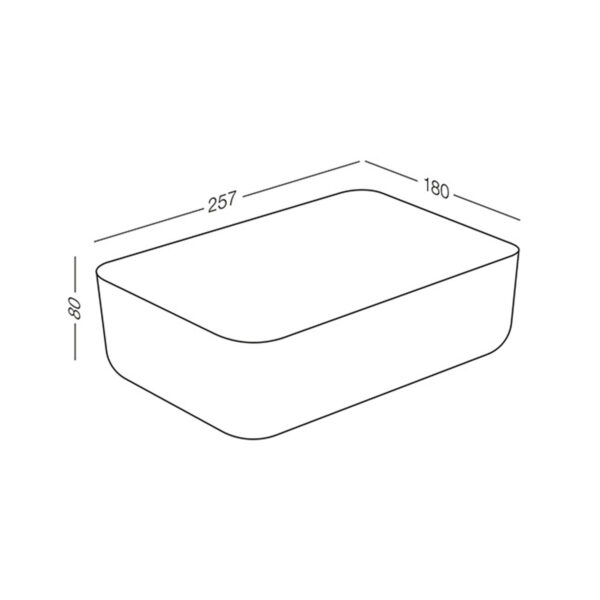 4zawxxdocbvkd9xhrwb9fpfv2euaww3ksduyxagg.jpg Ящик для зберігання XS, 257×180×80 мм