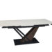 Стіл FERNANDO CERAMIC 160(220)*90 бежевий мат/темний горіх