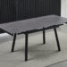 Стіл MADRID CERAMIC 120(180)*85 grigio latte matt/чорний каркас
