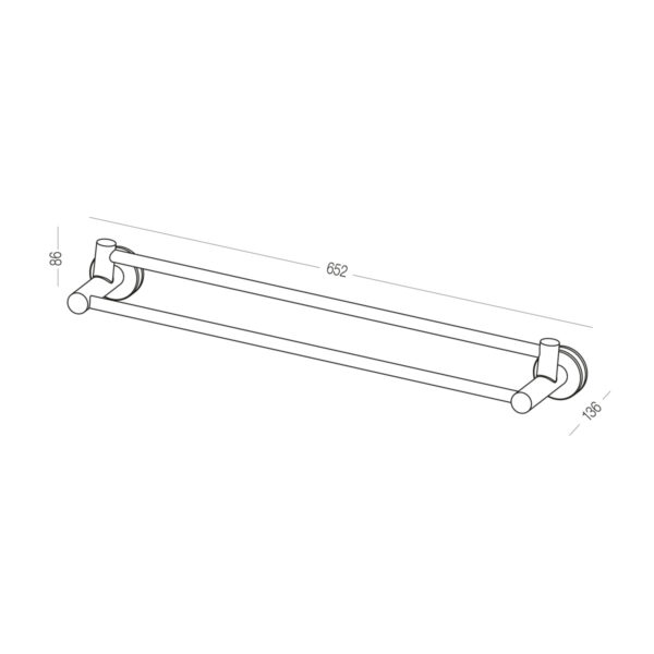 5uuqlk1xmzp9pwpehu8cl4k2marodgcmuhhbvrmu.jpg Тримач для рушників подвійний клейкий, 86×652×136 мм