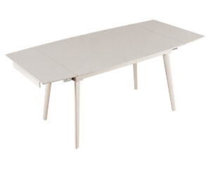 Стіл LORIAN CERAMIC 120(180)*80 білий/кашемір