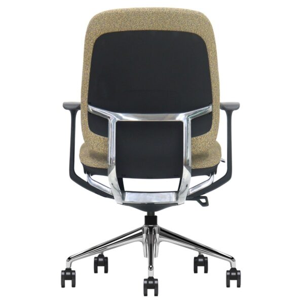 Крісло поворотне OSCAR хакі тканина/алюміній