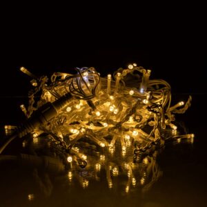 6d09cwy1.jpg Новорічна гірлянда вулична Бахрома 6 м 105 LED білий провід Жовтий 6МWY