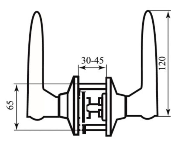 Ручка замок RDA 891 мат. нікель