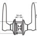 Ручка замок RDA 891 мат. нікель
