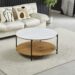 Журнальний столик IDAHO білий/дуб