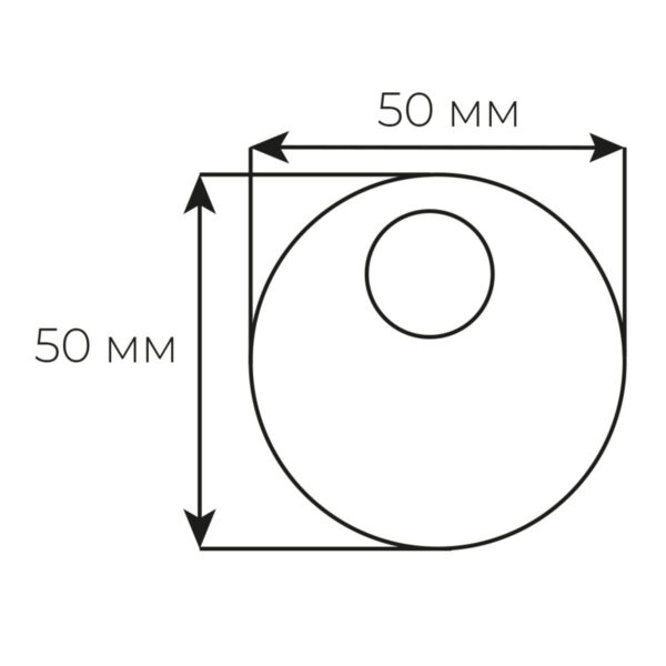 Securemme 4150XCS Декоративний ковпачок під циліндричну броненакладку 50x15.5mm мат хром