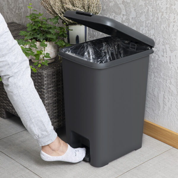 Відро для сміття з кришкою та педаллю 30L