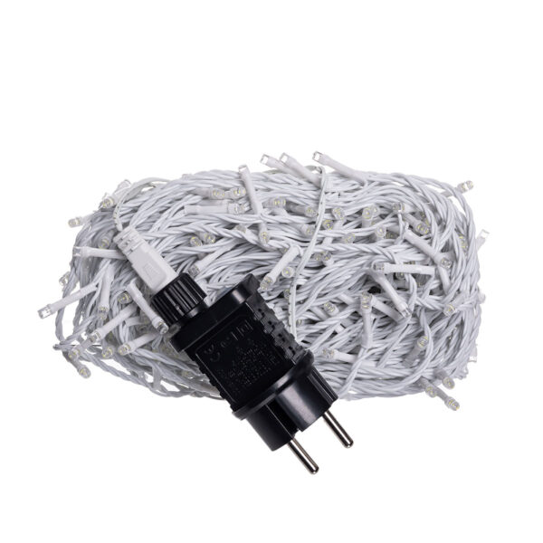 cf300l30mw-1.jpg Гірлянда Нитка вулична 30 м 300 LED білий провід Мультиколір CF300L30MWML
