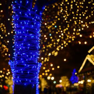 cf300l30mwbl1.jpg Гірлянда Нитка вулична 30 м 300 LED білий провід Синій CF300L30MWBL