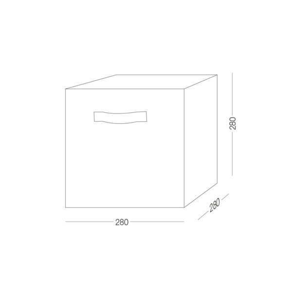 cvexv1ulakflo595a1hekd9ucau8vgpjppdalkv2.jpg Ящик для зберігання, 280×280×280 мм