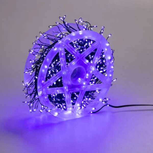 d1750bl-228129.jpg Гірлянда нитка хвойна лапа 30 метрів 640 led зелений дріт синя D1750BL