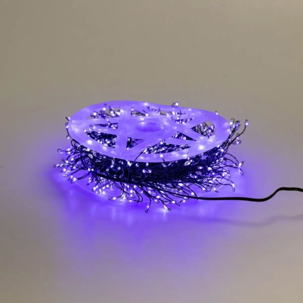 d1750bl-328129.jpg Гірлянда нитка хвойна лапа 30 метрів 640 led зелений дріт синя D1750BL