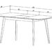EXEN ІІ стіл 120(160)*80 дерево/кремовий